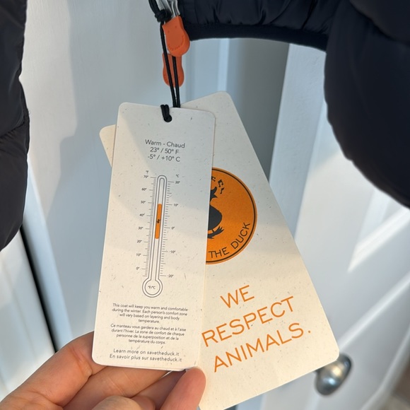 Save the Duck Gwen Quilted Hooded Jacked NWT size L - Picture 6 of 9